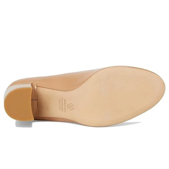 Stuart Weitzman Posh 85 Mary Jane Women's US 12 Adobe Leather Block Heel DDK770